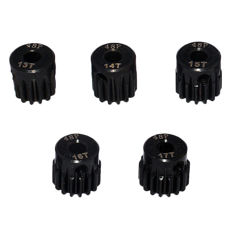 5pcs Gears Motor Gears Without Brush Steel [13T 14T 15T 16T 17T] 48DP RC Car