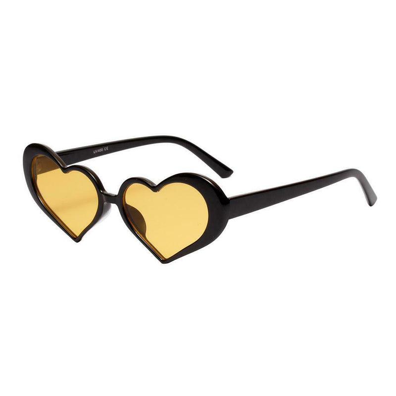 4pcs Heart-shaped Sunglasses Retro Style Sun Glasses Designer Party Eyewear