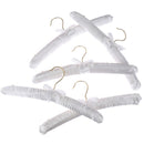 5x Clothes Hangers Satin Padded Luxury Soft Coat HangerFT