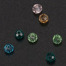 200PCs Mixed Crystal Quartz Faceted Beads 4mm F6J5