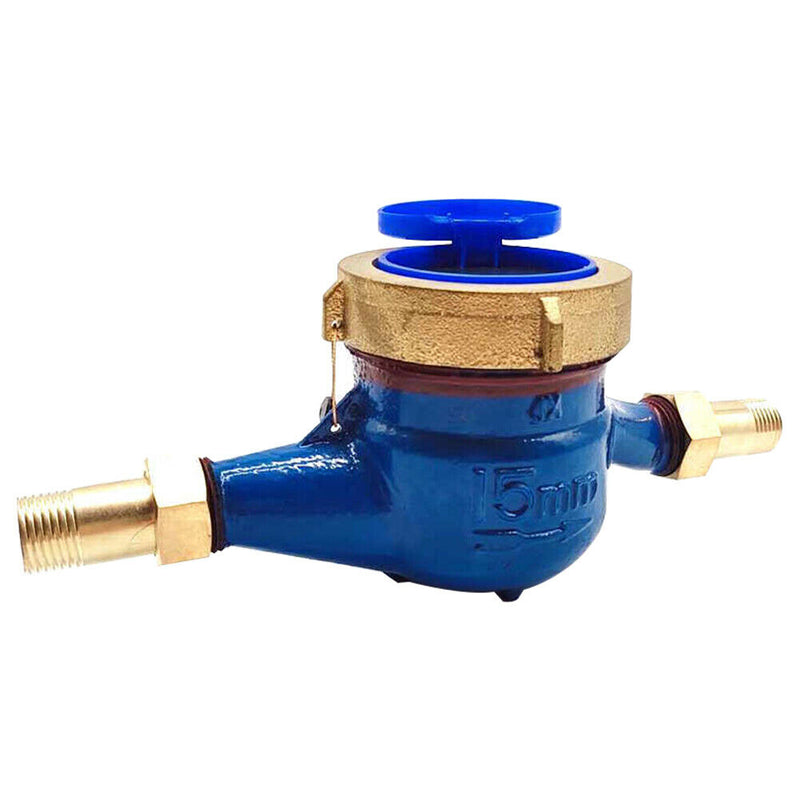 15mm Rotary Wing Cold Water Meter Flow Measure Digital Display High Sensitivity