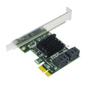 1Pcs PCI-E PCIe 1x To 4Port Sata 3.0 Expansion Controller Card Adapter
