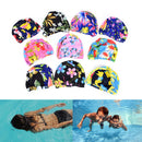 Women Floral Waterproof Spandex Stretch Swimming Cap Bathing Hat  lj