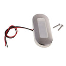 316 Stainless Steel LED Oblong Marine  Courtesy Lights, 12V, Waterproof, Blue