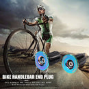 2x Burnt Blue Bike Handle Bar End Cap Aluminum Alloy MTB Road Bike End Plug