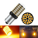 1x Yellow 1156 1095 1141 P21W BA15S 7506 LED 3014 144-SMD Turn Signal Light FT