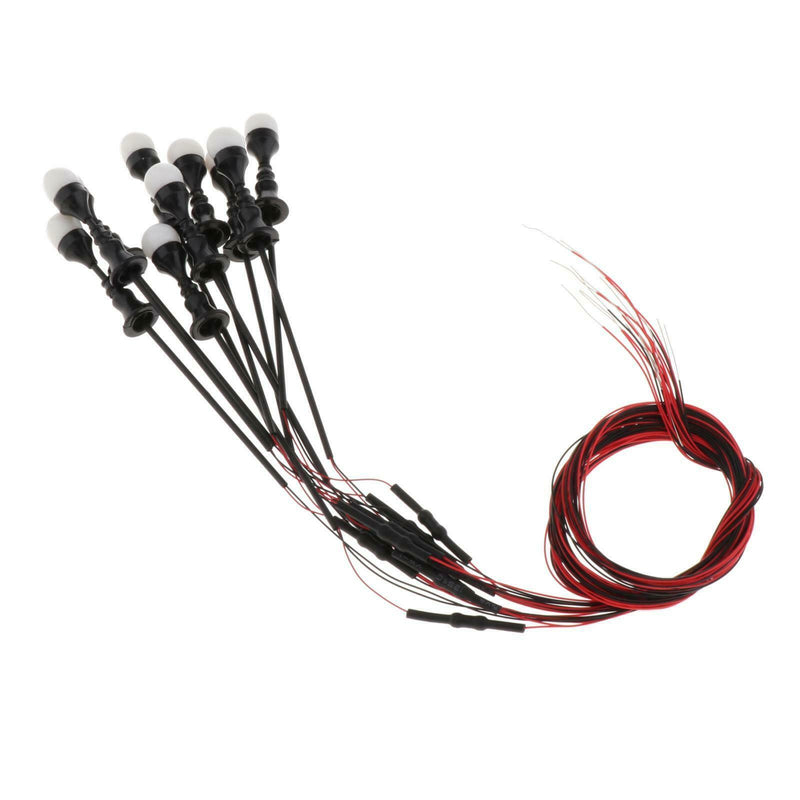 20PCS 1:100-1:150 Gauge Mini Street Lights Garden Train LED Lamp Diorama