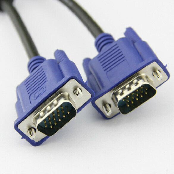 Premium 1.5M VGA To VGA 15pin Male to Male Monitor Cable for Laptop CRT DVD