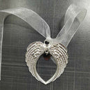 Ribbon Angel Wings Christmas Pendant A Piece of My Heart Is In Heaven New Ye Ew
