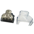 Power Distribution Block, 0 Gauge in 4 Gauge Out 3 Way Outputs Splitter for Car