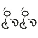 2 Pieces 3.5mm Earhook Sport Waterproof Earphone Headphone for iPod MP3