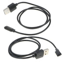 2 Pieces New Black Replacement Watch Charging Cable Cord for 4.0mm 2-Pin