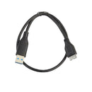 47cm 1.5ft USB 3.0 Male-A to USB3.0 Micro-B Data Cable Black