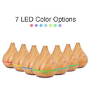 400Ml Aroma Air Diffuser Wood Ultrasonic Air Humidifier Essential Oil Aroma