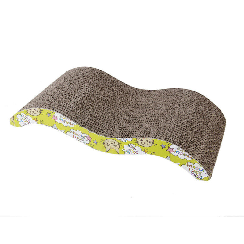 Cat Scratcher Cardboard Curved Shape - Honeycomb Wave Design - Brings More Fun