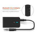 Bluetooth 5.0 Transmitter 2-in-1 Wireless Receivers Adapter 3.5mm For PC