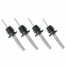 4Pcs Stainless Steel Whisky Liquor Oil Wine Bottle Pourer Cap Spout Stopper L6W8