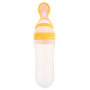 90ml Silicone Extrusion Type Feeding Spoon Rice Paste Feeding Bottle