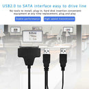 USB 2.0 to SATA Adapter Converter Date Cable for 2.5/3.5 inch Hard Disk Drive