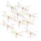 10 Pieces Alloy Butterfly Dragonfly Brooches Pins DIY Wedding Decor Used for