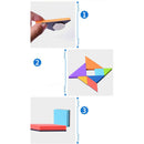 Magnetic Puzzle Tangram Game Learning Educational Drawing Board Games Wooden Hn
