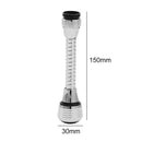 Stainless Steel 360 Rotary Water Saving Faucet Hose Aerator Diffuser Filter