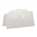 60pcs Lace Wedding Table Name Place Cards Personalised Reception Decoration P8F7