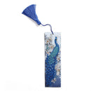 DIY Special Shape Diamond Painting Leather Tassel Peacock Bookmark Crafts
