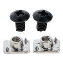 2 Pairs of Metal Buckle Screws Nuts Pads Screws Bolts Accessories