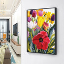 Vibrant Flower Diamond Painting DIY Full Round Drill 5D Needlework (B2432) A