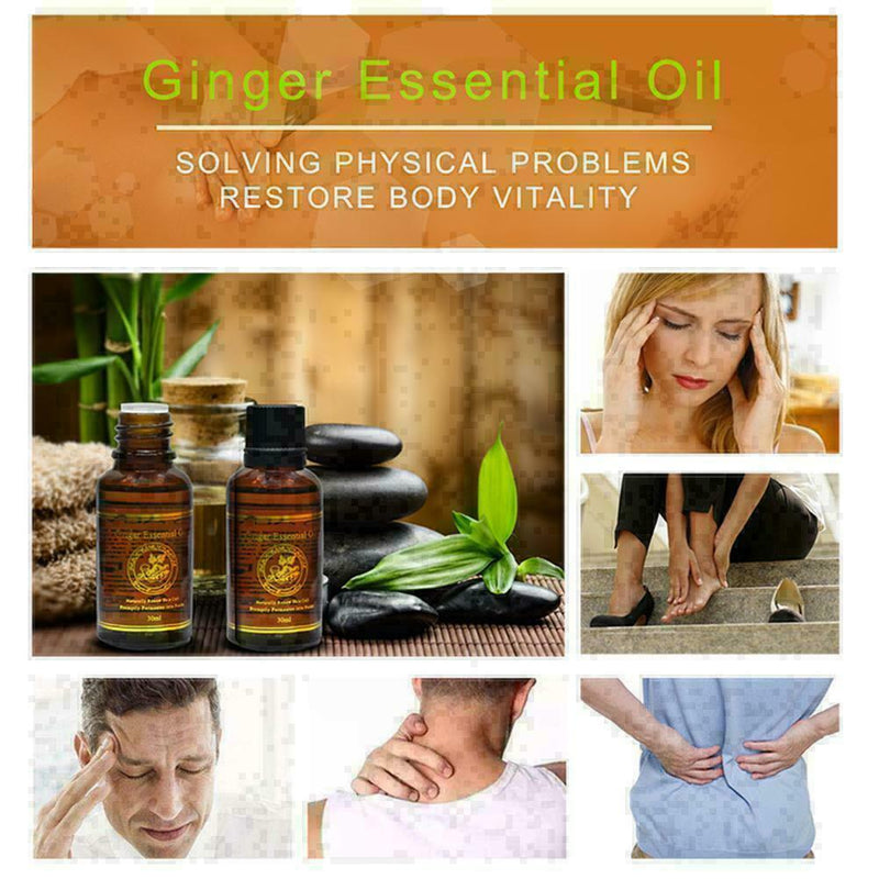 Natural Plant Therapy Lymphatic Drainage Ginger Essential Oil Massage 30m G N0J8