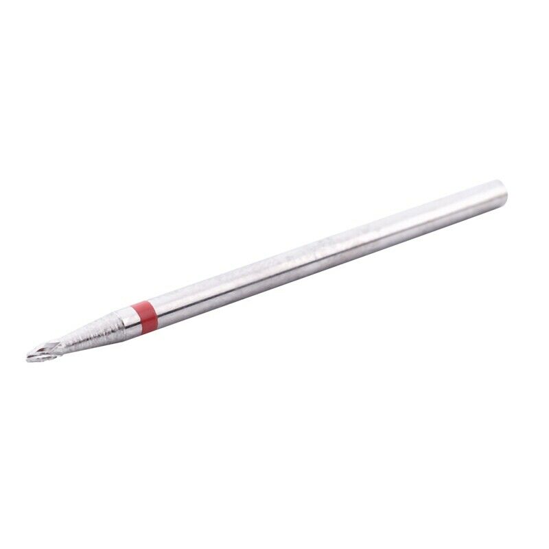 Nail Art Electric Carbide Cylinder Cuticle File Drill Bit Manicure Pedicure K3Y7