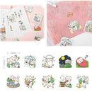 45pcs Traveling Cat DIY Stationary Stickers Paper Lables Gifts Packaging Deco3C