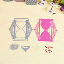 3pcs DIY Sandglass Metal Cutting Dies Stencil Scrapbooking Embossing Craft