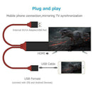 Phone 8 Pin USB to HDMI Cable HD 1080P Adapter Converter for HDTV TV Digital AV