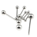 9Pcs Body Piercing Jewelry Tongue Eyebrow Lip Barbell Labret Stud Ball Rings