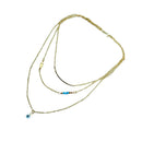 Latest Design Boho Hamsa Fatima Hand Evil Eye Bead Turquoise Pendant Necklace OZ