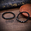 8MM Natural Obsidian Beads Double Winding Charm Buddha Bead Fashion Bracelets