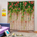 Curtains eyelet ring top readymade Curtains 2 panel window drape