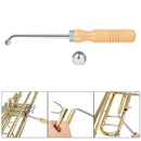 Trumpet Repair Tool Alloy Solid Wood Without Burrs Maintenance Care with 2 Metal