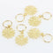 80Pcs Metal Cuffs DIY Jewelry Pendants Stars Tubes Hair Braid Set Loops Rings