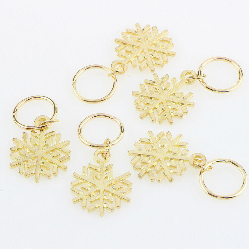 80Pcs Metal Cuffs DIY Jewelry Pendants Stars Tubes Hair Braid Set Loops Rings