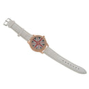 Women Lady Girl Union Jack Uk British Flag White Leather Quartz Watch WAA21