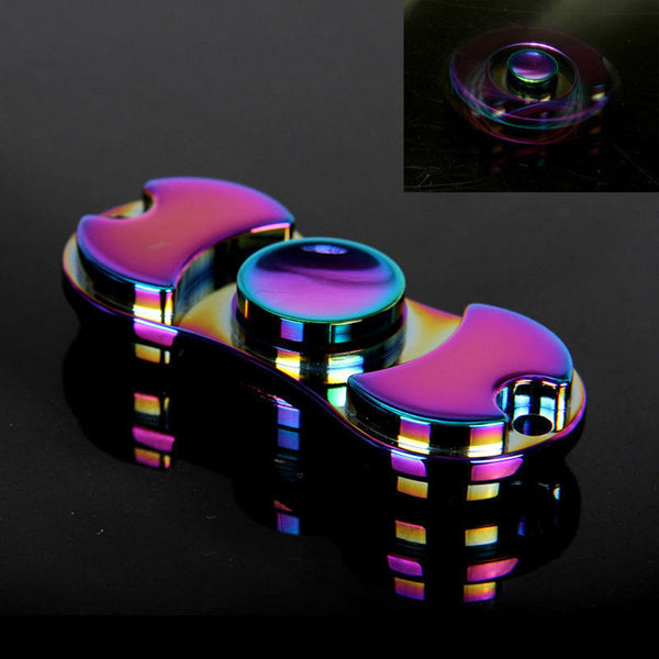 Rainbow Tri Fidget Hand Spinner Finger Ceramic Bearing Desk GyroToy for EDC New