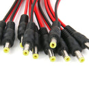 10piece 2.1mm X 5.5 Mm Dc Power Pigtail Cable Male Plug For Led Light Strips