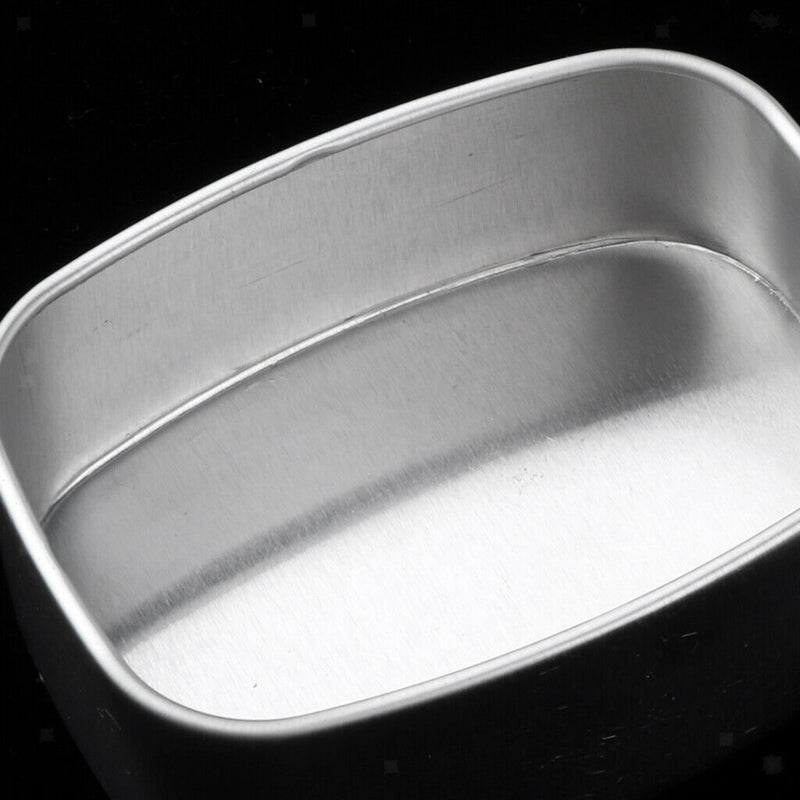 5x Rectangular Empty Tin Box Container Portable Small Storage Cans