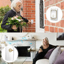 Cacazi Wireless Doorbell Battery-Operated 200M Remote Waterproof 1 Transmit R4Y8