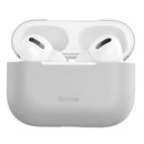 Baseus Silicone Bluetooth Earphone Case Cover Box for Airpods Pro (Grey)