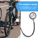 Long Tube Car Tire Air Pressure Gauge 120psi Tyre Monitoring for Automobile