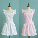 Lovely Victorian Pinafore Maid Bib Apron Fancy Costume Play Theatre Dresses -